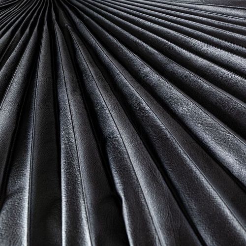 Гофре из экокожи купон 50/420х120 см 043-02487 черный однотонный