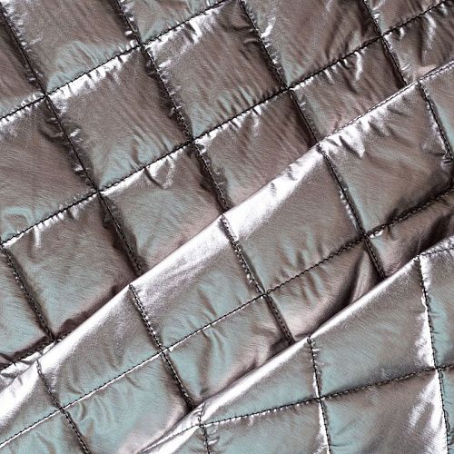 Ткань курточная 033-01995 серебристо-бежевый однотонный