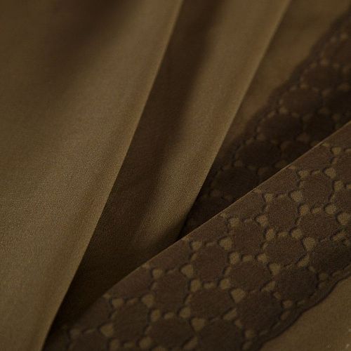 Батист Marni 003-16110 коричневый хаки принтованный