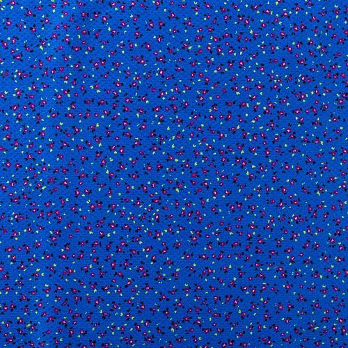 Вискоза 009-00957 васильковый принтованный