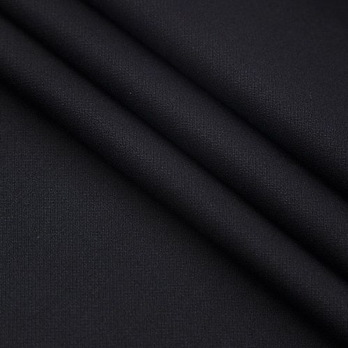 Ткань костюмная стрейч 025-17270 черный однотонный