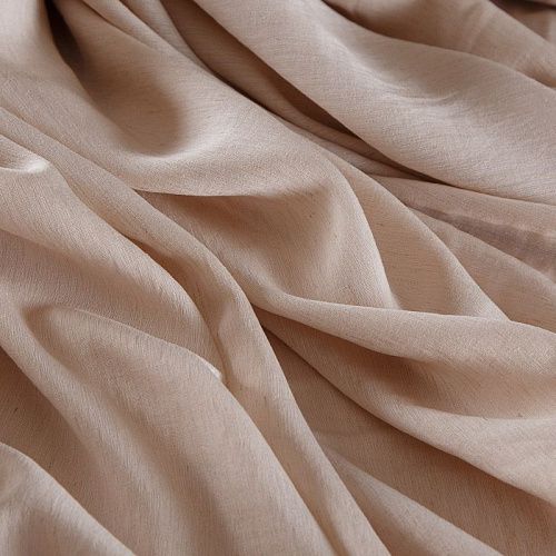 Лен-вискоза 035-17842 экрю однотонный