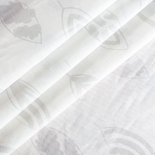 Тюль 05-01-02605 белый принтованный