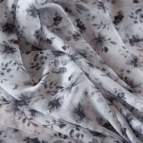 Тенсел 053-17763 бело-серый принтованный