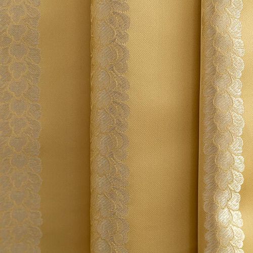 Ткань портьерная шелк L-280 см Т154-02-105 золотистый