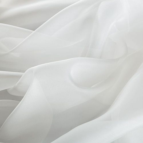 Органза 039-06287 молочный однотонный