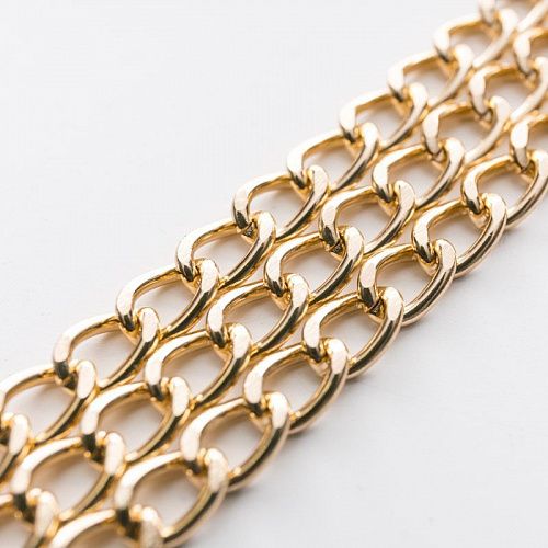 Цепь декоративная 6 мм металл 159-6-под золото 