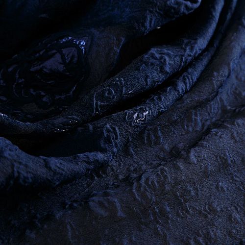 Органза с 3D узором Blumarine 039-19135 сапфировый