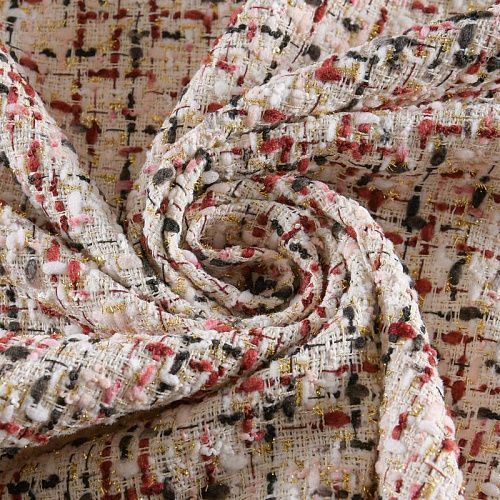 Твид шанель 052-12061 молочный мультиколор