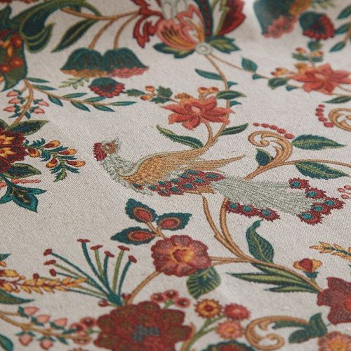 Ткань портьерная H-280 см 19-02-15873 экрю принтованный