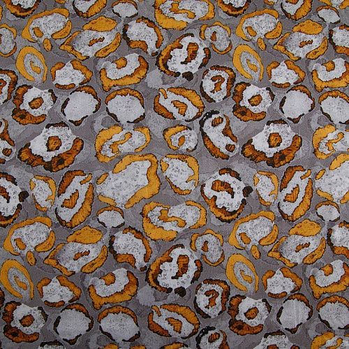 Шелк-штапель 069-17415 серый принтованный