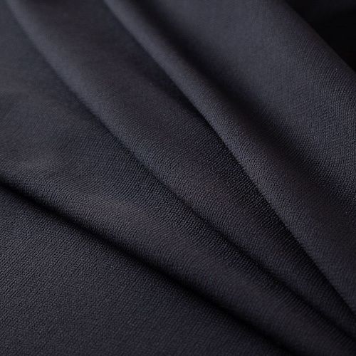 Креп шерстяной Venice 026-20051 черный однотонный