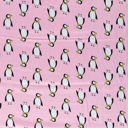 Штапель 069-08274 розовый принтованный