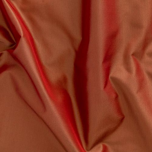 Ткань портьерная тафта h-295 см Т371-02-101 медно-красный однотонный