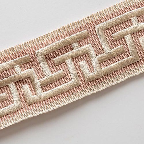 Бордюр жаккардовый 3,5 см 0000-357-104-014 розовый 