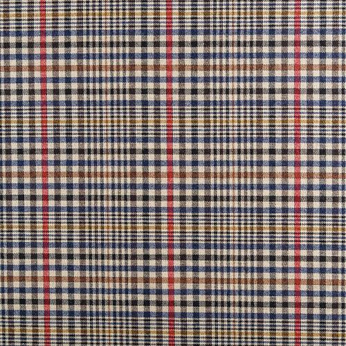 Ткань костюмная 025-05984 бежевый принтованный