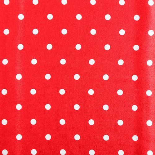 Крепдешин натуральный 028-06249 красный принтованный