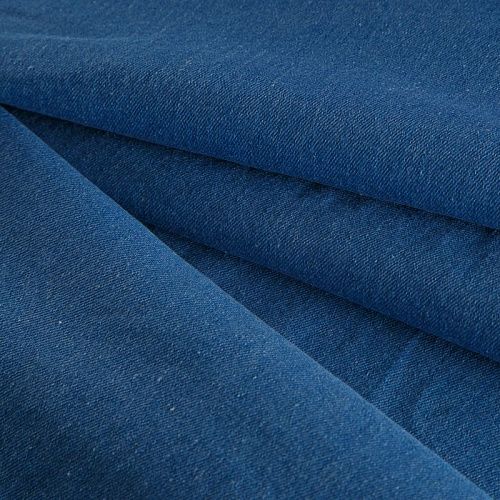 Джинс стрейч 015-17162 сине-голубой однотонный