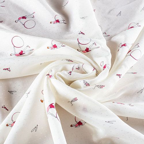 Вискоза 009-1011 молочный принтованный