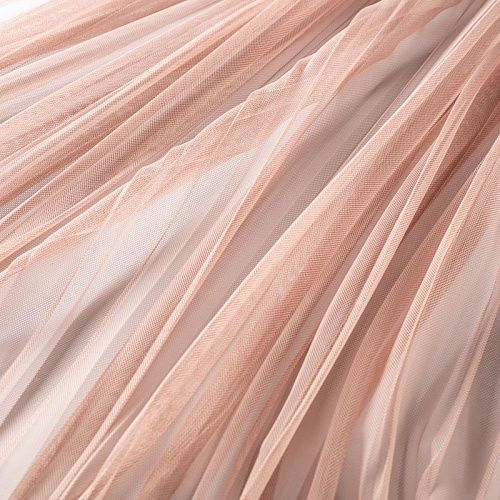 Тюль сетка-гофре Т263-01-74 пудрово-розовый однотонный