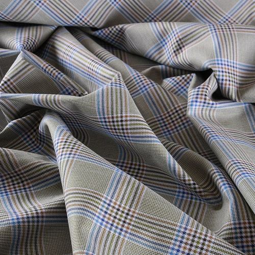 Ткань костюмная 025-12085 фисташковый принтованный