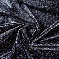 Шелк синтетический 065-01438 черный принтованный