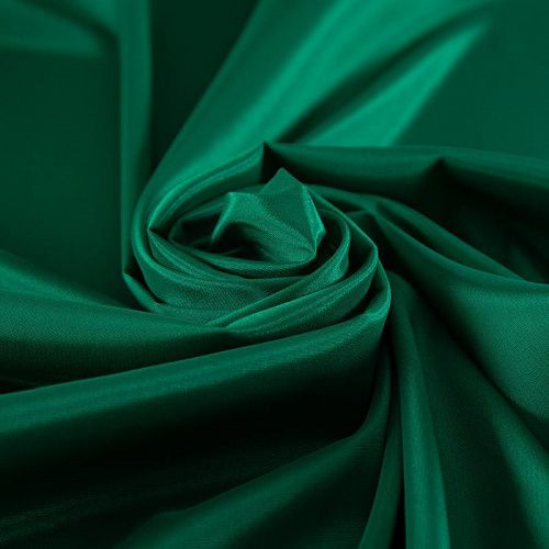Ткань подкладочная стрейч 045-20281 зеленый однотонный