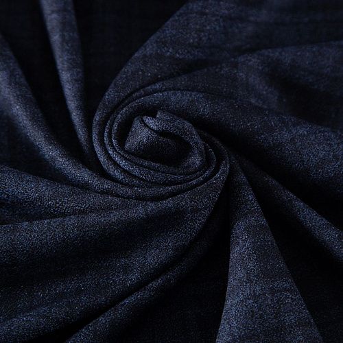 Шерсть костюмная 025-19944 черно-серый клетка