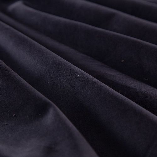 Бархат хлопковый 002-19955 черный однотонный