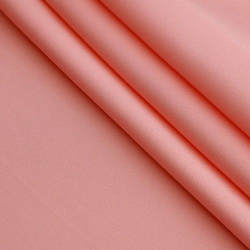 Креп стрейч на дублерине 026-17103 разбеленный коралловый