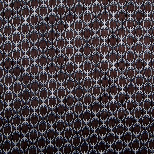 Шелк синтетический 065-17822 шоколадный принтованный