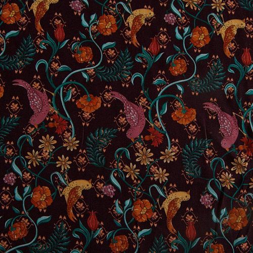 Вискоза 009-14959 марсала принтованный