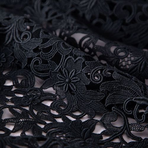 Гипюр-макраме Valentino 012-19796 черный