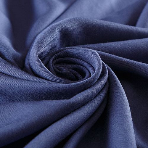 Твил-штапель 069-13122 сине-фиолетовый деним однотонный