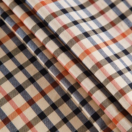 Ткань костюмно-плательная 025-12395 бежевый принтованный