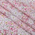Креп-шифон шелковый 027-19849 нежно-розовый принтованный