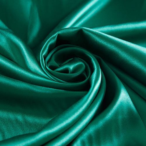 Шелк натуральный стрейч 064-16748 холодный зеленый