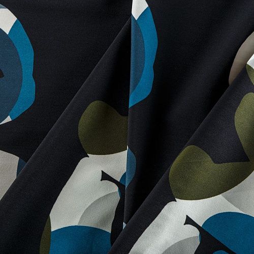 Лайкра 005-05964 черный принтованный