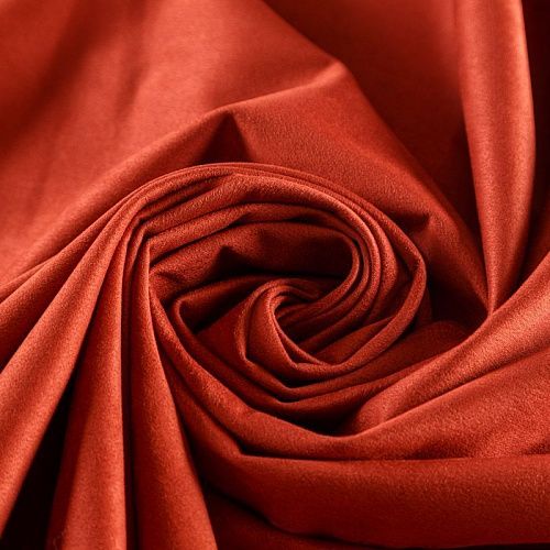 Замша искусственная 018-06136 жженый апельсин однотонный