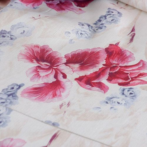 Лен натуральный 035-12238 молочный принтованный