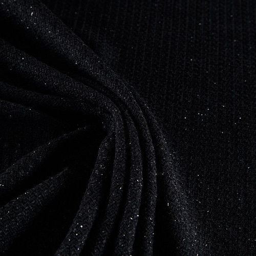 Твид шанель 052-15568 черный однотонный