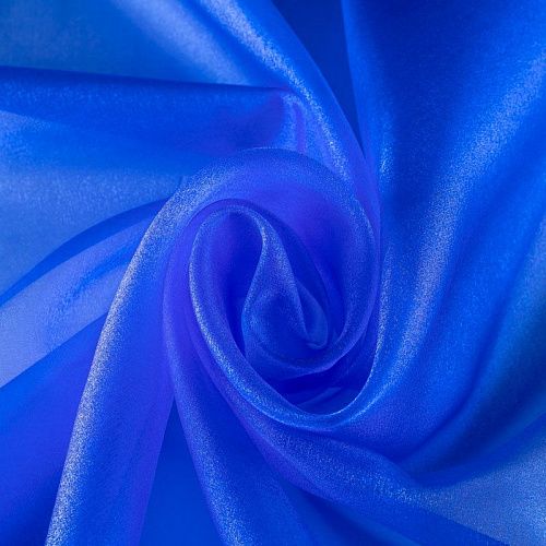 Органза К33-1000 васильковый однотонный