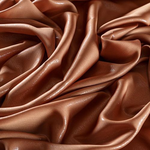 Шифон с напылением 068-09773 карамельный однотонный