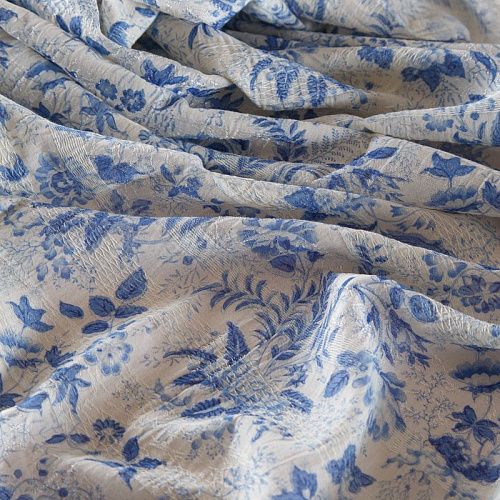 Батист 003-16369 молочный принтованный