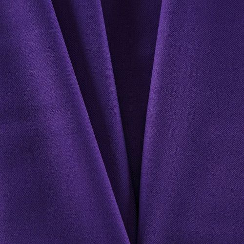 Ткань костюмная стрейч 025-15237 пурпурный однотонный