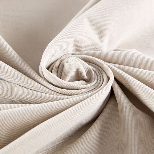 Микровельвет стрейч 008-20013 белый песок однотонный