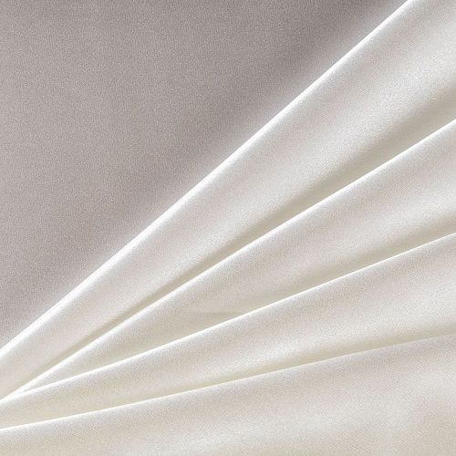 Креп-сатин К33-859 белый однотонный