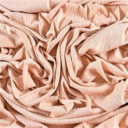 Трикотаж 056-10483 телесный бежевый однотонный