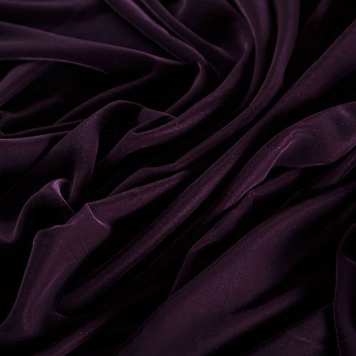 Бархат 002-04366 баклажановый однотонный