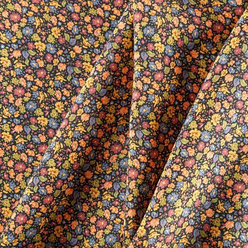 Вискоза 009-05886 черный принтованный